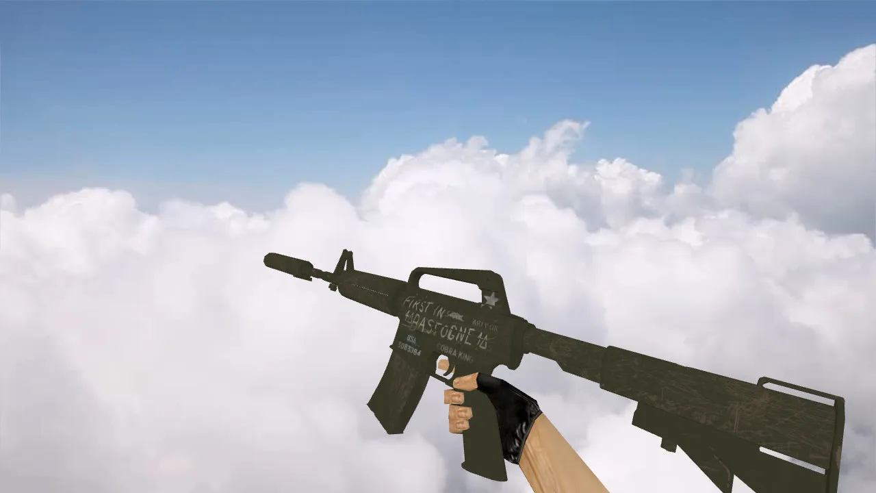 Скачать Модель M4A1 Cobra King для CS 1.6: v_ p_ w_ модели, звуки, анимация осмотра и качество текстур - Скриншот