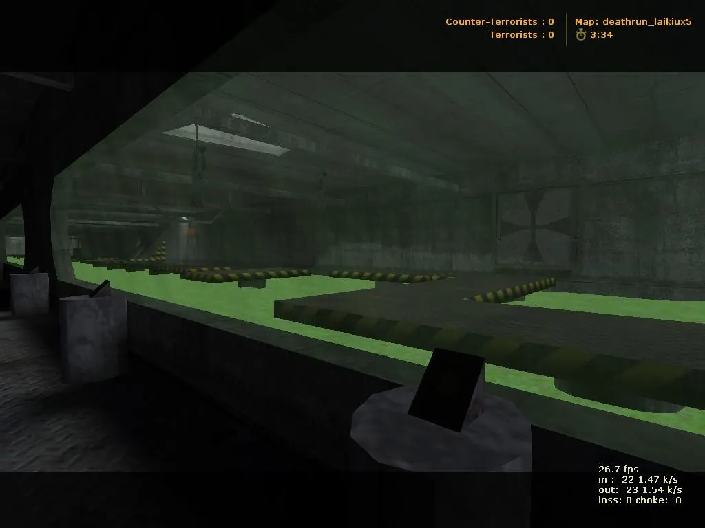 deathrun_laikiux5 для CS 1.6: карта deathrun, точки за ТС и КТ, .nav, оптимизация wpoly/epoly — скриншот 6