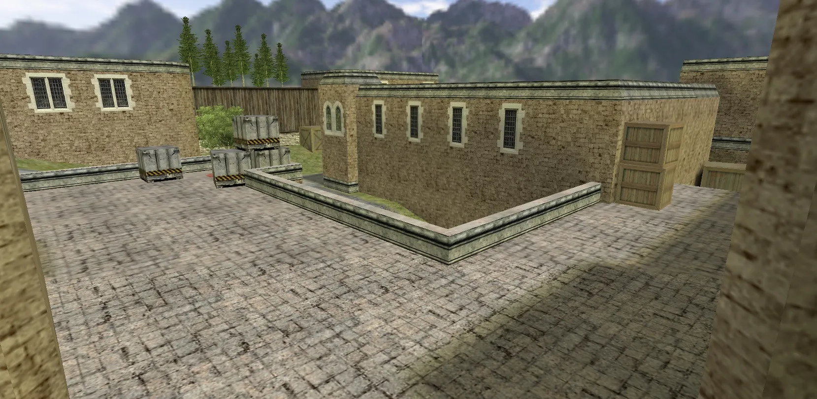 Карта de_castle_lin для CS 1.6: тактика за Т и КТ, точки, навигация ботов и оптимизация — скриншот 2