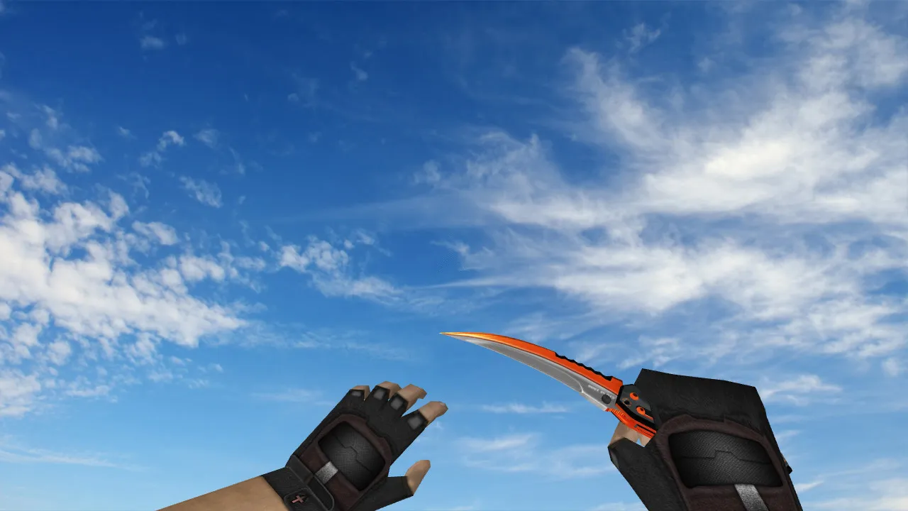 Flip Knife Burst v_ модели и звуки для CS 1.6 — осмотр, текстуры, качество и анимации — скриншот 3