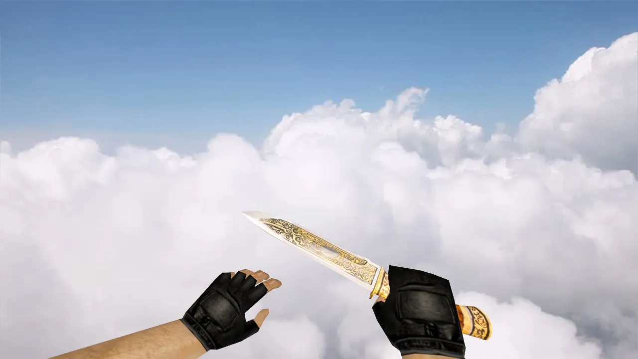 Скачать Модель ножа «Valor Blade» для CS 1.6: v_ и p_ модели, анимация осмотра, звук и текстуры - Скриншот