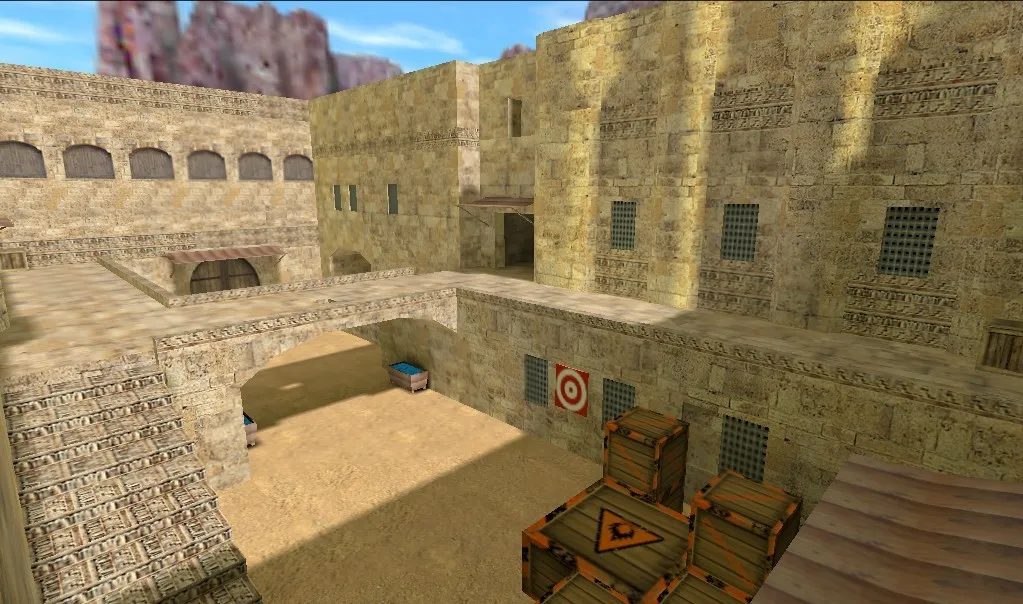 Скачать Карта de_dust_darkten для CS 1.6: точки, тактики за Т и КТ, навигация ботов и оптимизация - Скриншот