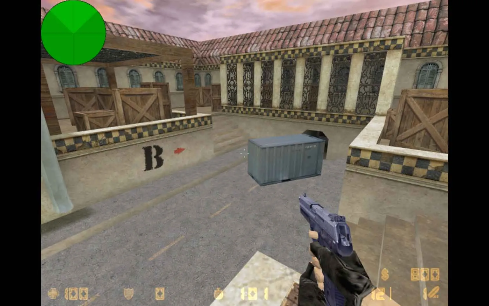 Карта de_faltown для CS 1.6: точки, маршруты, .nav, оптимизация и запуск без проблем — скриншот 7