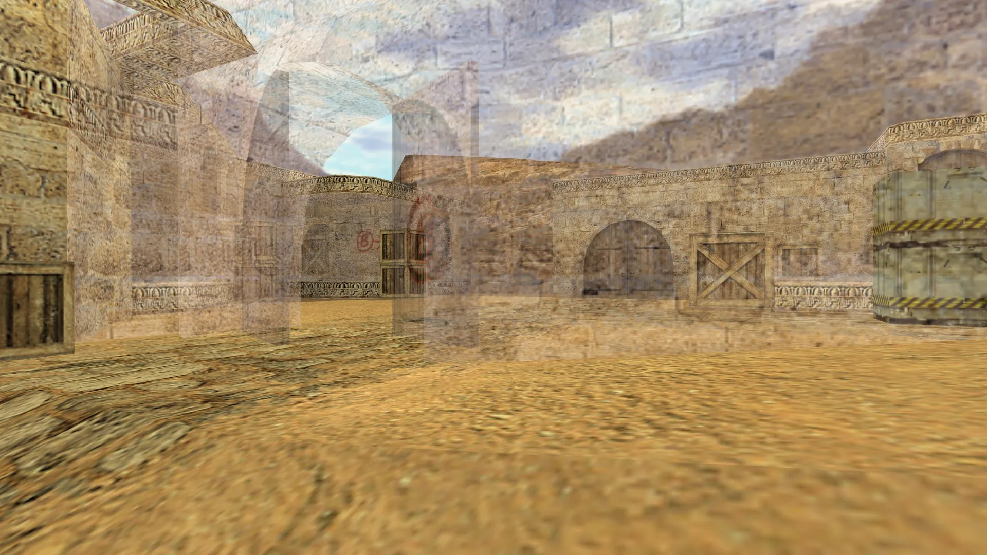 Скачать Карта de_dust2_wh для CS 1.6: баланс сторон, точки под контртерр и тактика для T, .nav и оптимизация - Скриншот