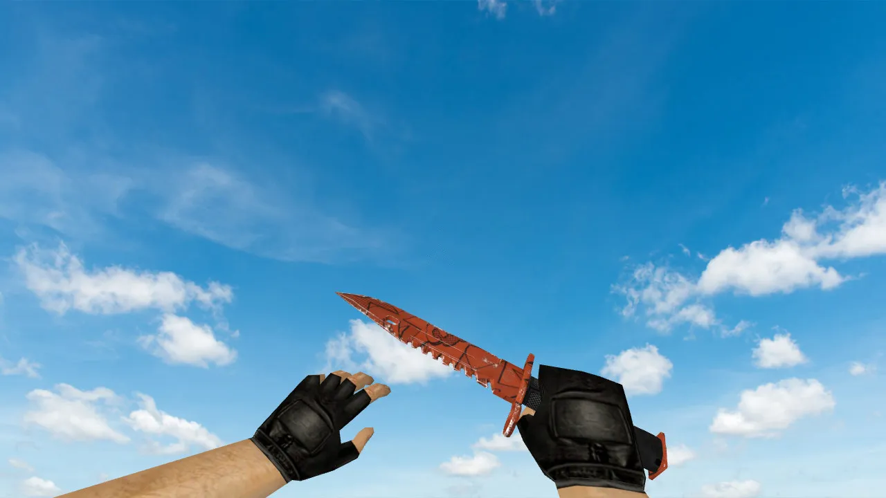 Модель ножа Штык-нож M9 «БАХ» v_ для CS 1.6: p_ и w_ модели, звуки, анимация осмотра — скриншот 3
