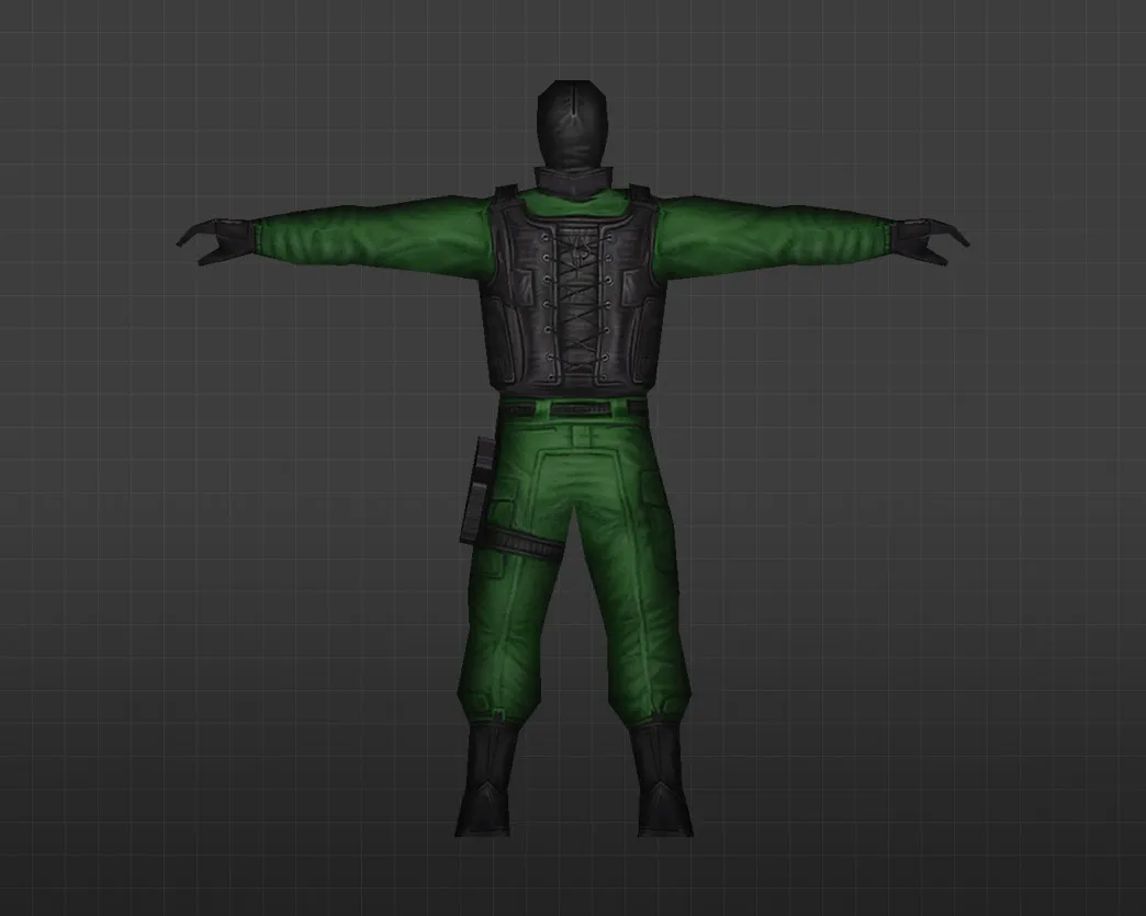 Скачать Модель «Зеленый GIGN» для CS 1.6 - уникальный скин для ваших игр - Скриншот