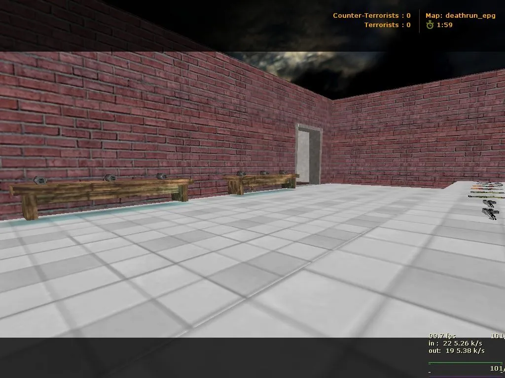 Скачать Карта deathrun_epg для CS 1.6: баланс сторон, точки, .nav для ботов и оптимизация wpoly/epoly - Скриншот