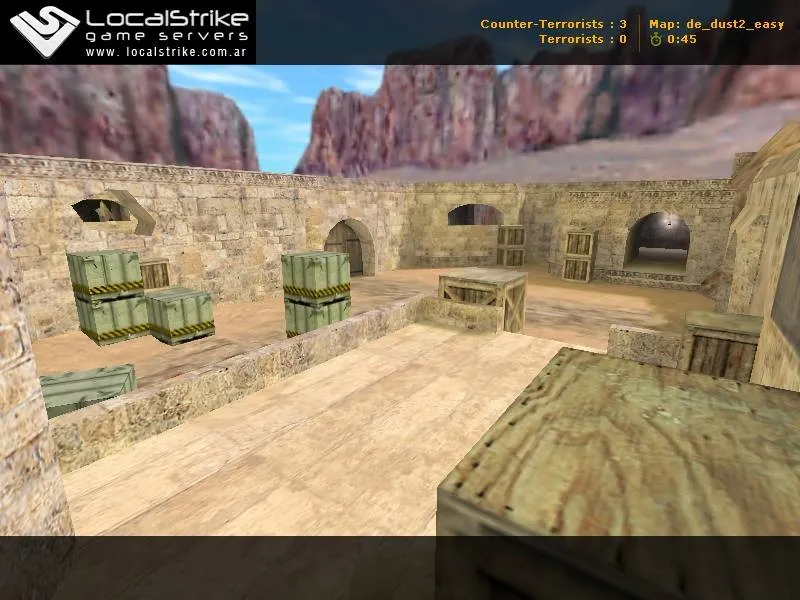 Скачать de_dust2_easyoa — DE карта для CS 1.6: точки, маршруты, .nav, оптимизация и боты - Скриншот