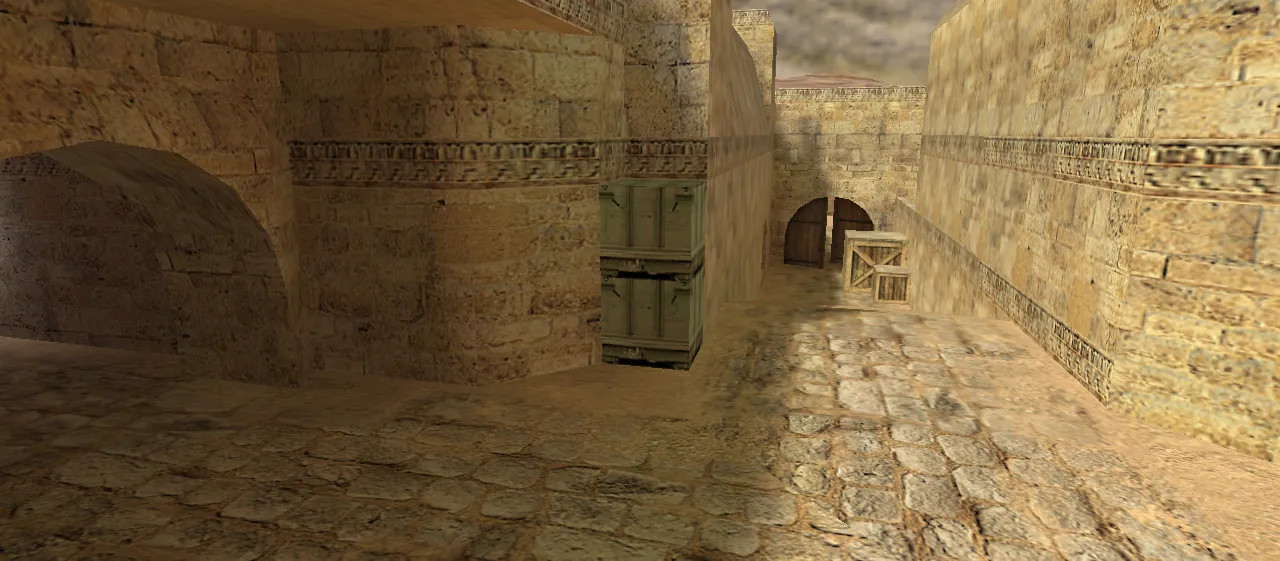 Скачать Карта de_dust2_bsa для CS 1.6: дым, точки и проходы, баланс сторон, .nav для ботов, оптимизация BSP - Скриншот