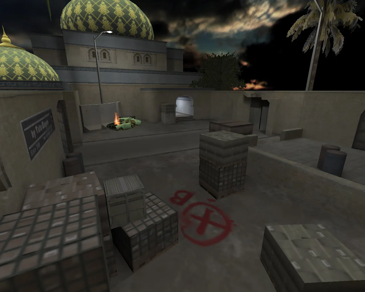 Скачать css_dust2night_gob1: de_dust2night карта для CS 1.6 — точки, тактика за CT/T и советы по настройке - Скриншот