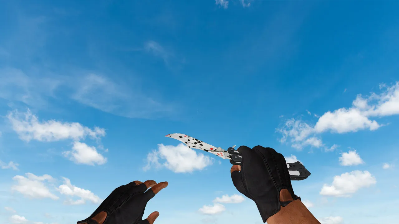 Скачать Модель «Butterfly Knife Acer» (v_, p_, w_) для CS 1.6: звук, анимация осмотра, текстуры и настройка - Скриншот
