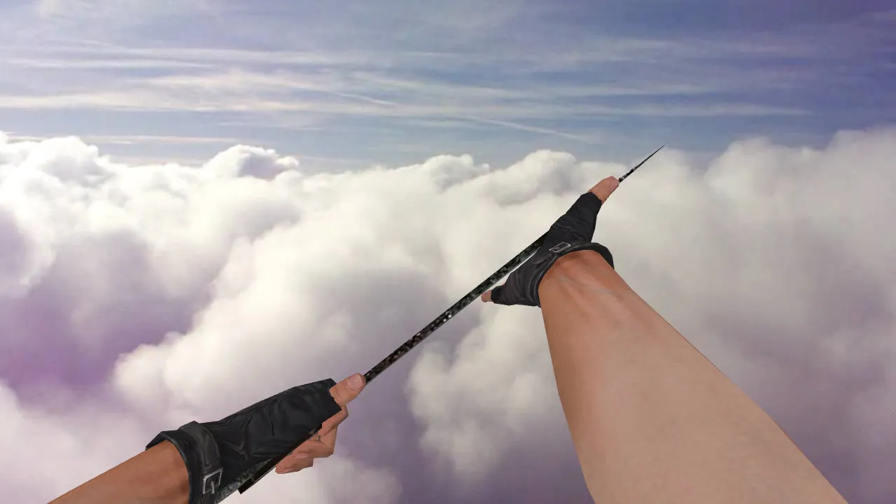 Скачать Модель «Single Nata Knife» для CS 1.6: v_, p_, w_ нож, звуки, анимации осмотра, текстуры и качество модели - Скриншот