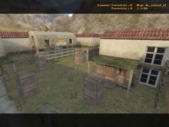 Скачать Карта de_arrival_nf для CS 1.6: тактики за Т и КТ, точки, оптимизация и поддержка ботов - Скриншот