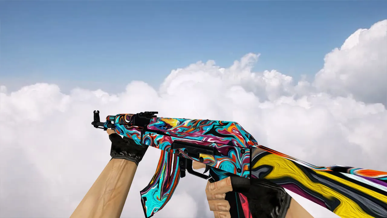 Скачать Модель «AK-47 Colorful Apocalypse» для CS 1.6 – уникальность и стиль - Скриншот