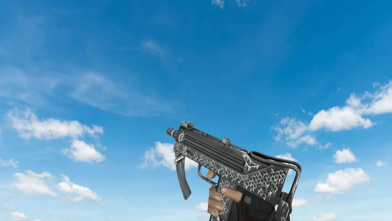 Скачать Модель «MAC-10 «Белая рыба»» для CS 1.6 - уникальный скин - Скриншот