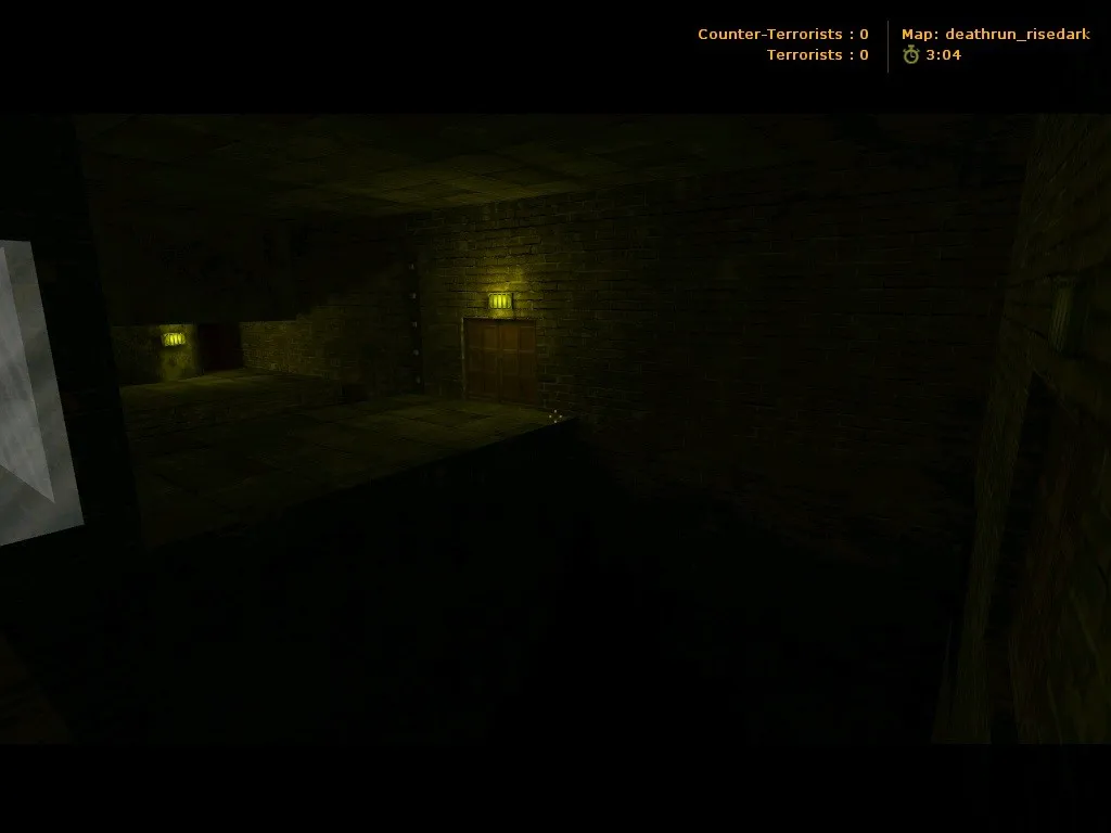 Скачать deathrun_risedark для CS 1.6: карта, тактика за TR/T, точки, .nav и оптимизация - Скриншот