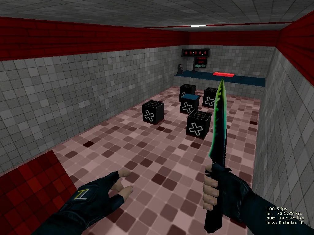 deathrun_nored для CS 1.6: тактика за терр/контр, точки, боты и оптимизация карты — скриншот 7