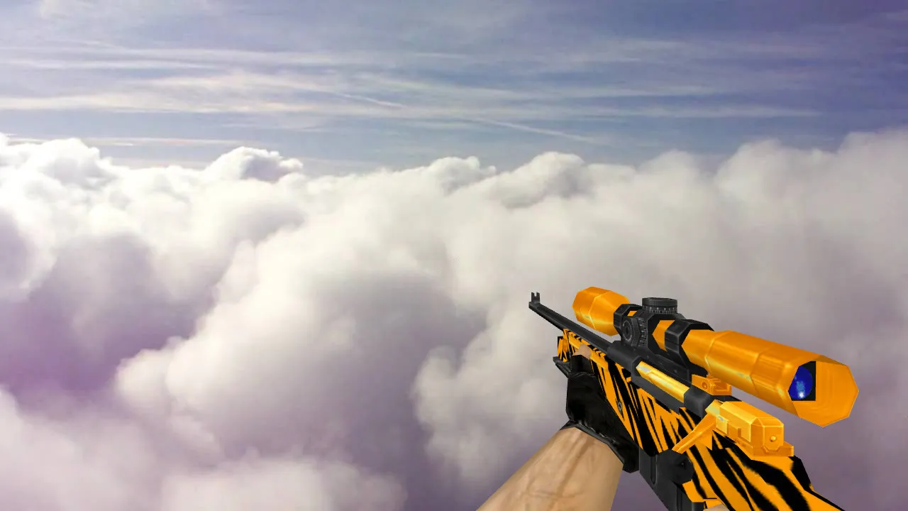 Скачать Модель AWP «Зуб тигра» для CS 1.6 - Уникальный опыт игры - Скриншот