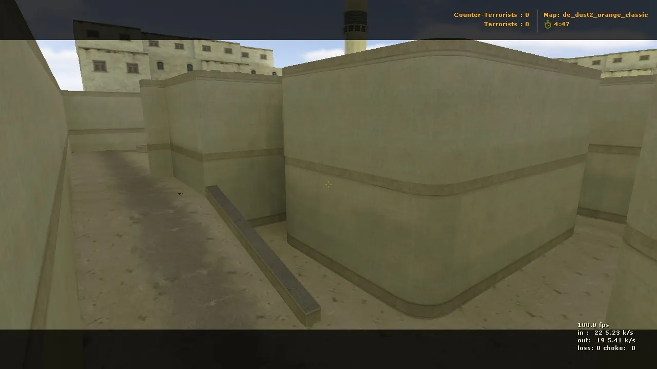 de_dust2_orange_classic для CS 1.6: карта DE, точки, баланс сторон и оптимизация — скриншот 1