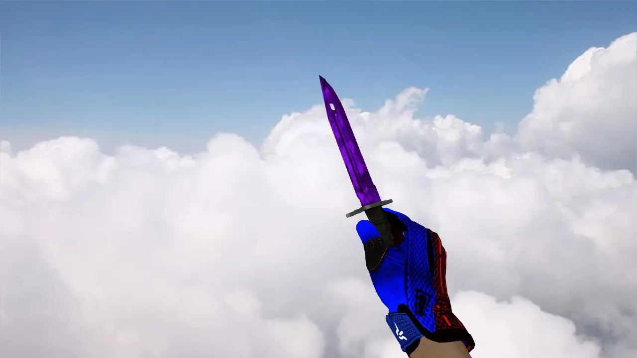 Скачать Модель ножа «Штык-нож Doppler Sapphire» v_knife_p, p_knife, w_knife для CS 1.6: звуки, осмотр, текстуры и настройка - Скриншот