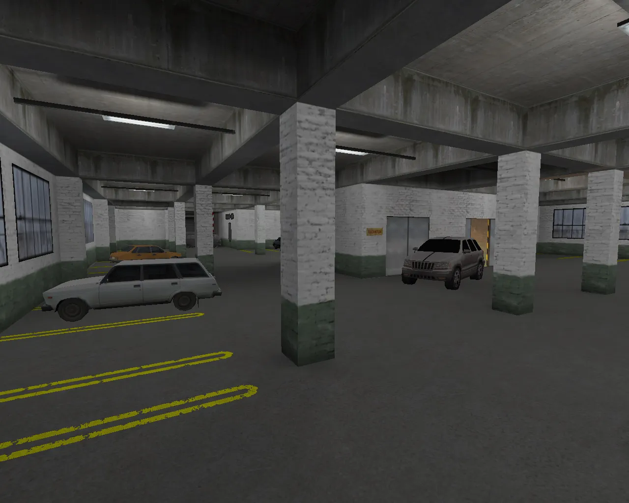 Скачать Карта awp_parking для CS 1.6: AWP респаун, точки под плант, .nav и оптимизация - Скриншот