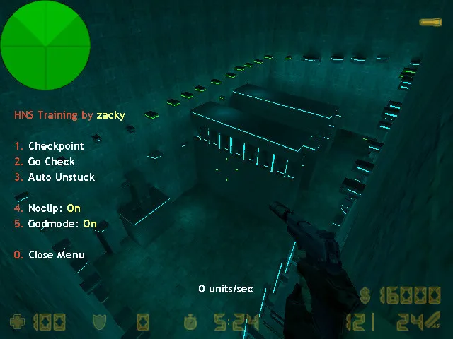 Скачать deathrun_blue_x — карта deathrun для CS 1.6: точки, раунды, .nav и оптимизация - Скриншот