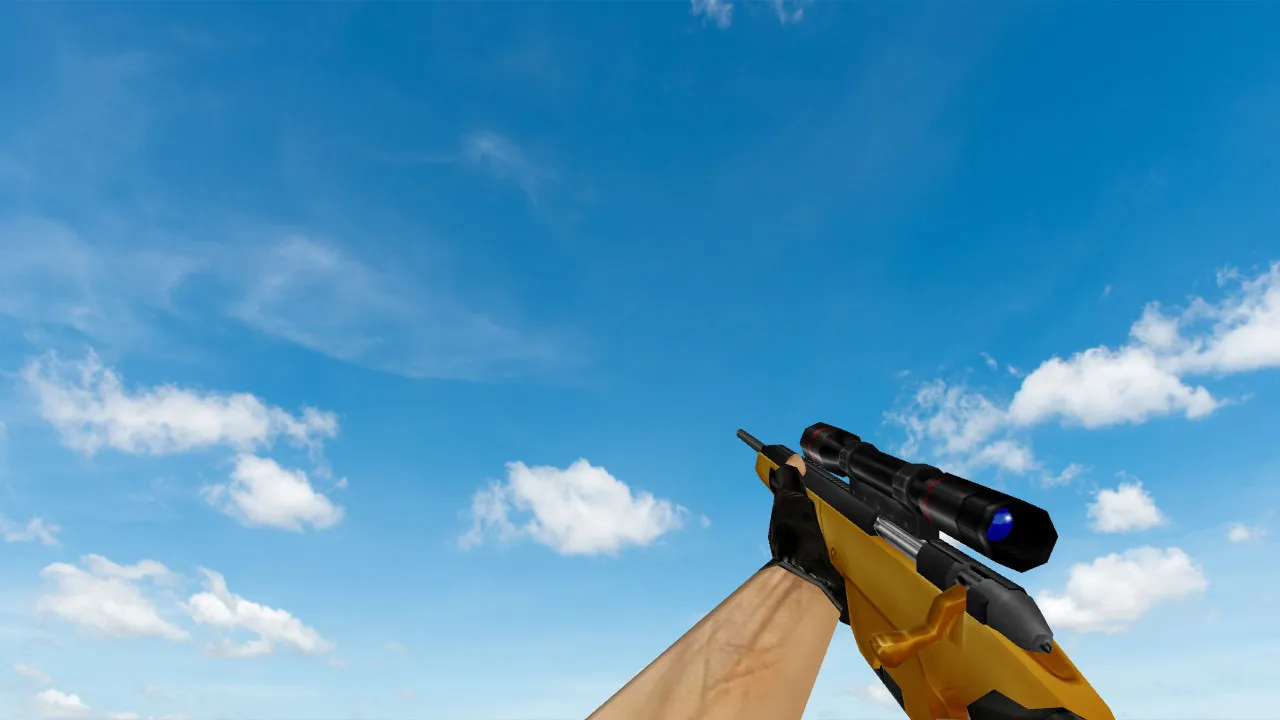 Пак моделей оружия «Gold Weapons Pack V3» для CS 1.6: v_ p_ w_ модели, звуки, анимация осмотра — скриншот 21