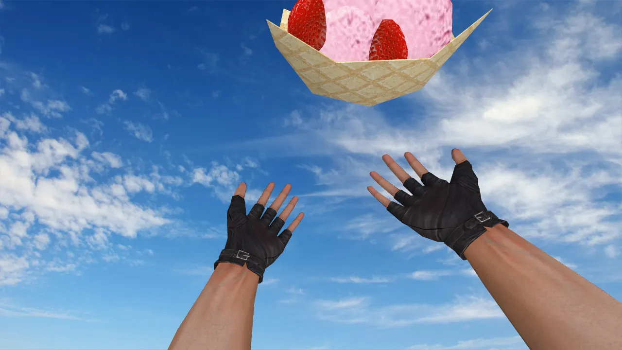 Скачать Модель «Ice Cream Grenade» v_ для CS 1.6: звуки, анимация осмотра, качество текстур и точная подача гранаты - Скриншот