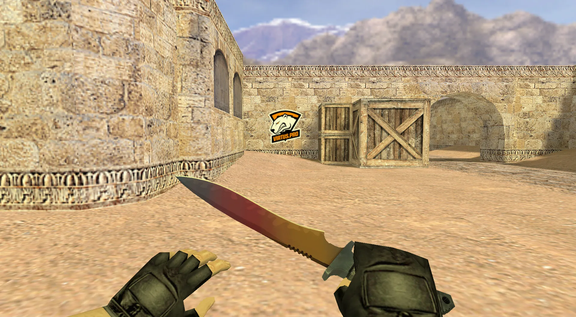 Скачать Граффити «Virtus.pro Old Logo» для CS 1.6: Идеальный выбор для киберспортсменов - Скриншот
