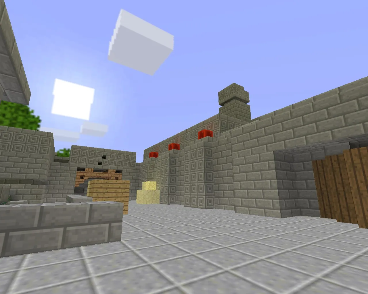 Скачать Карта de_aztec_minecraft для CS 1.6: точки, маршруты, .nav для ботов и оптимизация wpoly/epoly - Скриншот