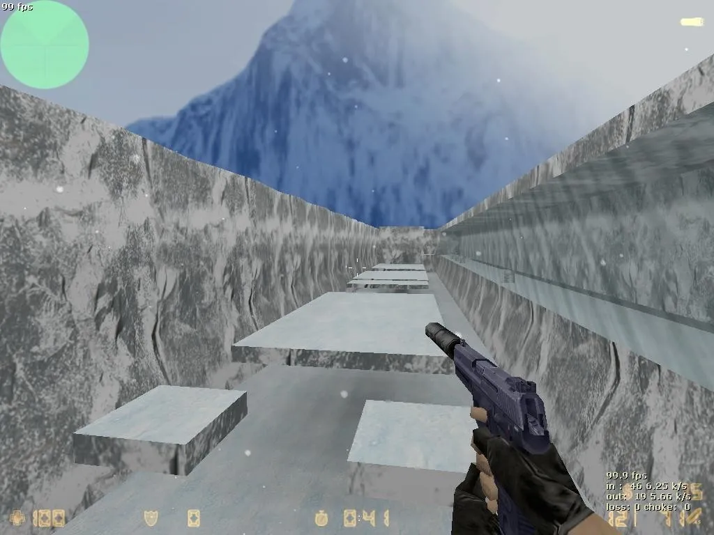 deathrun_gb_winter_final4 для CS 1.6: зимняя deathrun карта, баланс сторон, точки, .nav и оптимизация — скриншот 6