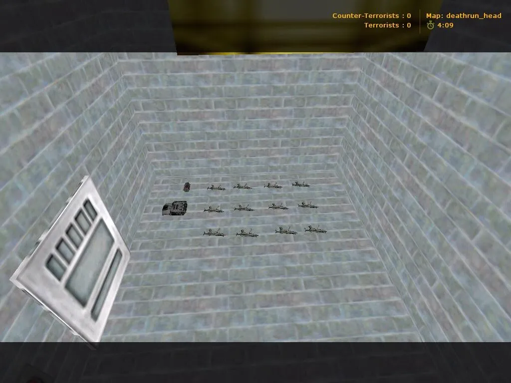 Скачать deathrun_head для CS 1.6: тактика, точки для CT/T, установка карты и настройка под ботов - Скриншот