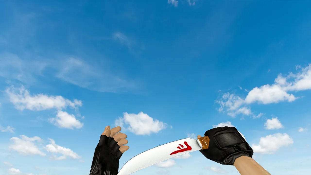 Модель «Bone Knife» для CS 1.6: v_boneknife, p_boneknife, w_boneknife — звуки, осмотр, текстуры и анимации — скриншот 2