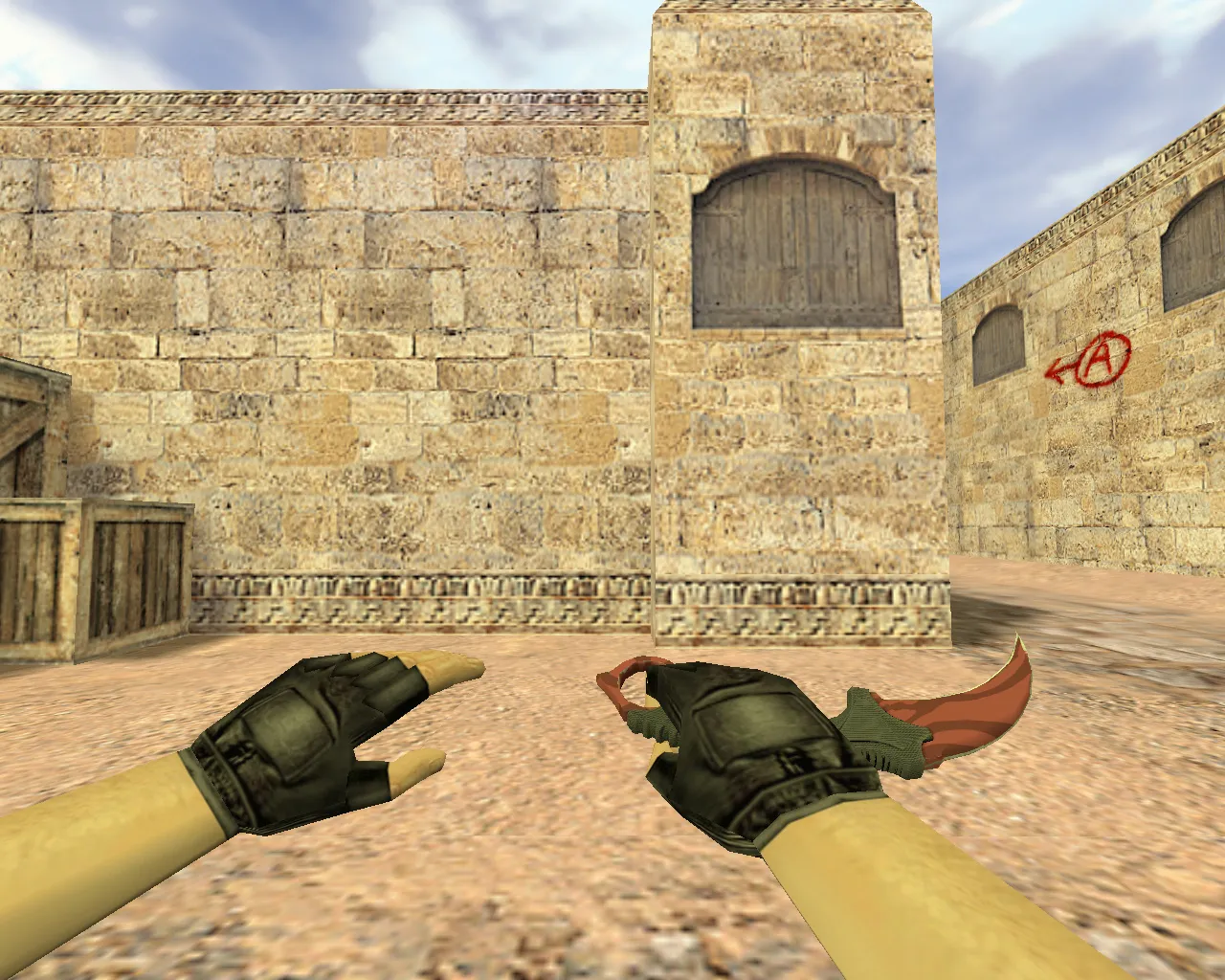Скачать v_kerambit нож «Убийство» для CS 1.6: p_ и w_ модели, звуки, анимация осмотра, качество текстур - Скриншот