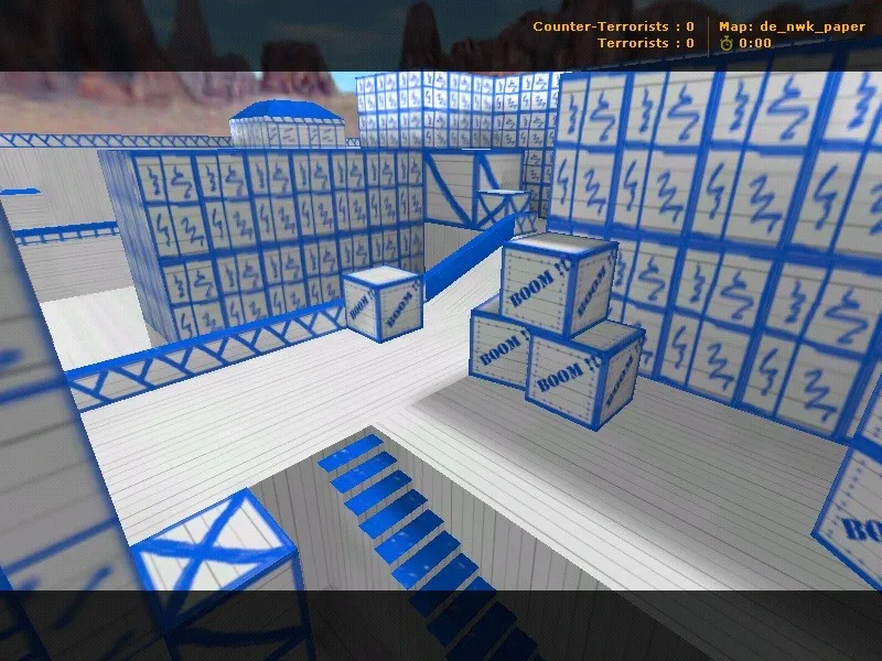 Скачать Карта de_nwk_paper для CS 1.6: Тактические возможности и оптимизация - Скриншот