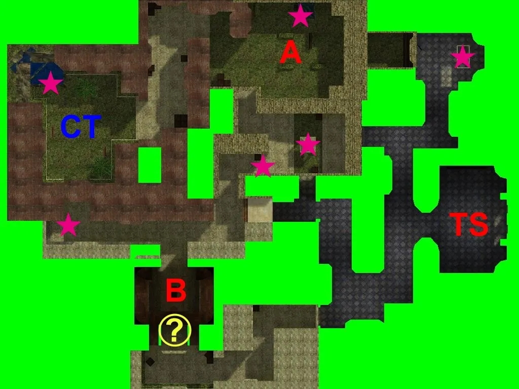 Скачать Карта de_crime для CS 1.6: точки, маршруты, баланс сторон и .nav для ботов - Скриншот