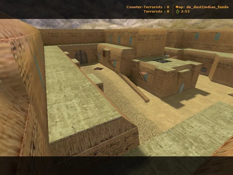 Скачать de_dust2indian_fundo для CS 1.6: тактика за T и CT, точки, .nav и оптимизация wpoly/epoly - Скриншот