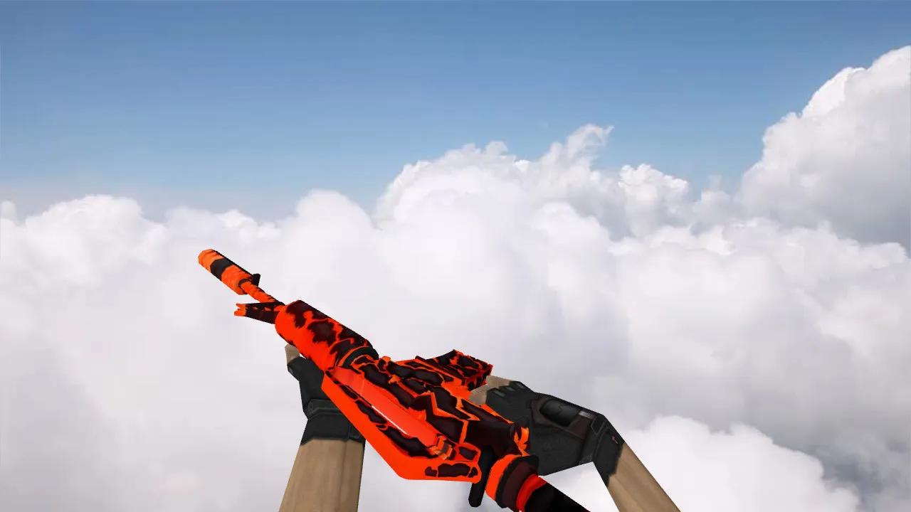 Скачать Модель M4A1 Magma Strike для CS 1.6: v_, p_, w_ файлы, звуки, анимация осмотра и качество текстур - Скриншот