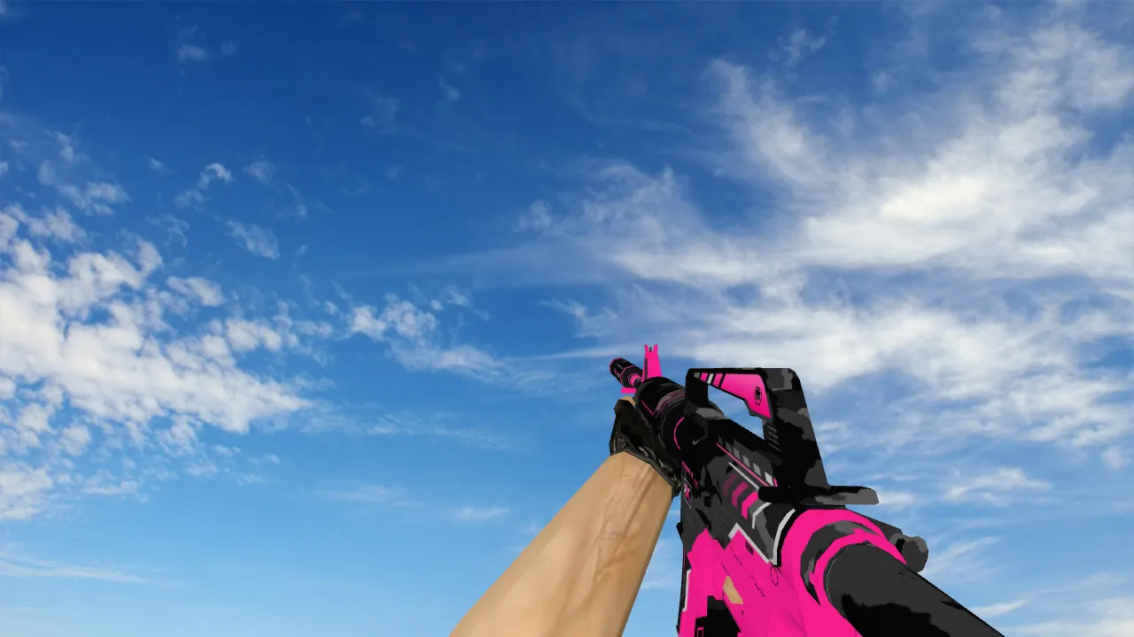 Скачать Модель «M4A1 Xcitin v2» для CS 1.6: v_m4a1, p_m4a1, w_m4a1, звуки, анимация осмотра, текстуры - Скриншот