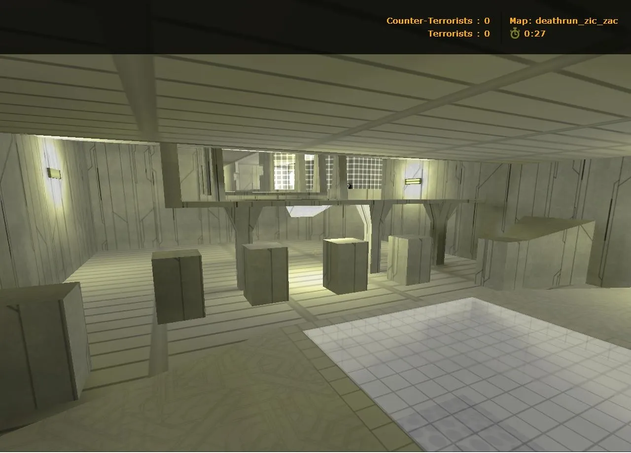 Скачать deathrun_zic_zac — карта deathrun для CS 1.6: ловушки, раунды, точки для CT и T - Скриншот