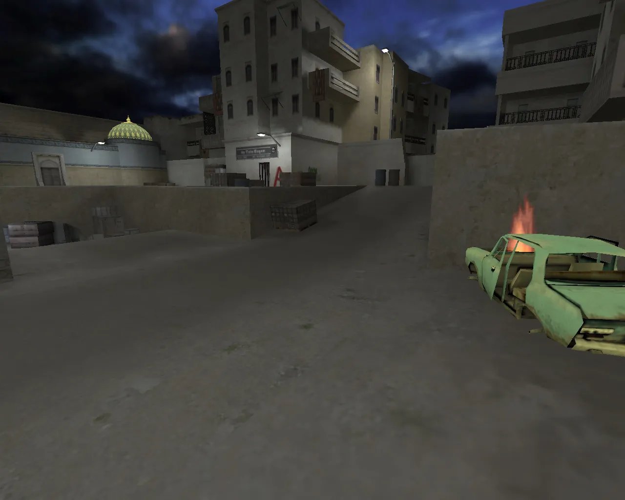 Скачать css_dust2night_gob1: de_dust2night карта для CS 1.6 — точки, тактика за CT/T и советы по настройке - Скриншот
