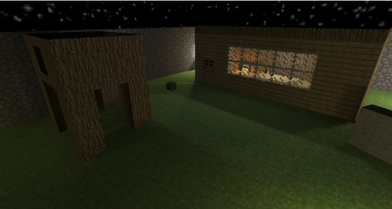 Карта de_minecraft_j_final для CS 1.6 - Стратегические точки и оптимизация — скриншот 12