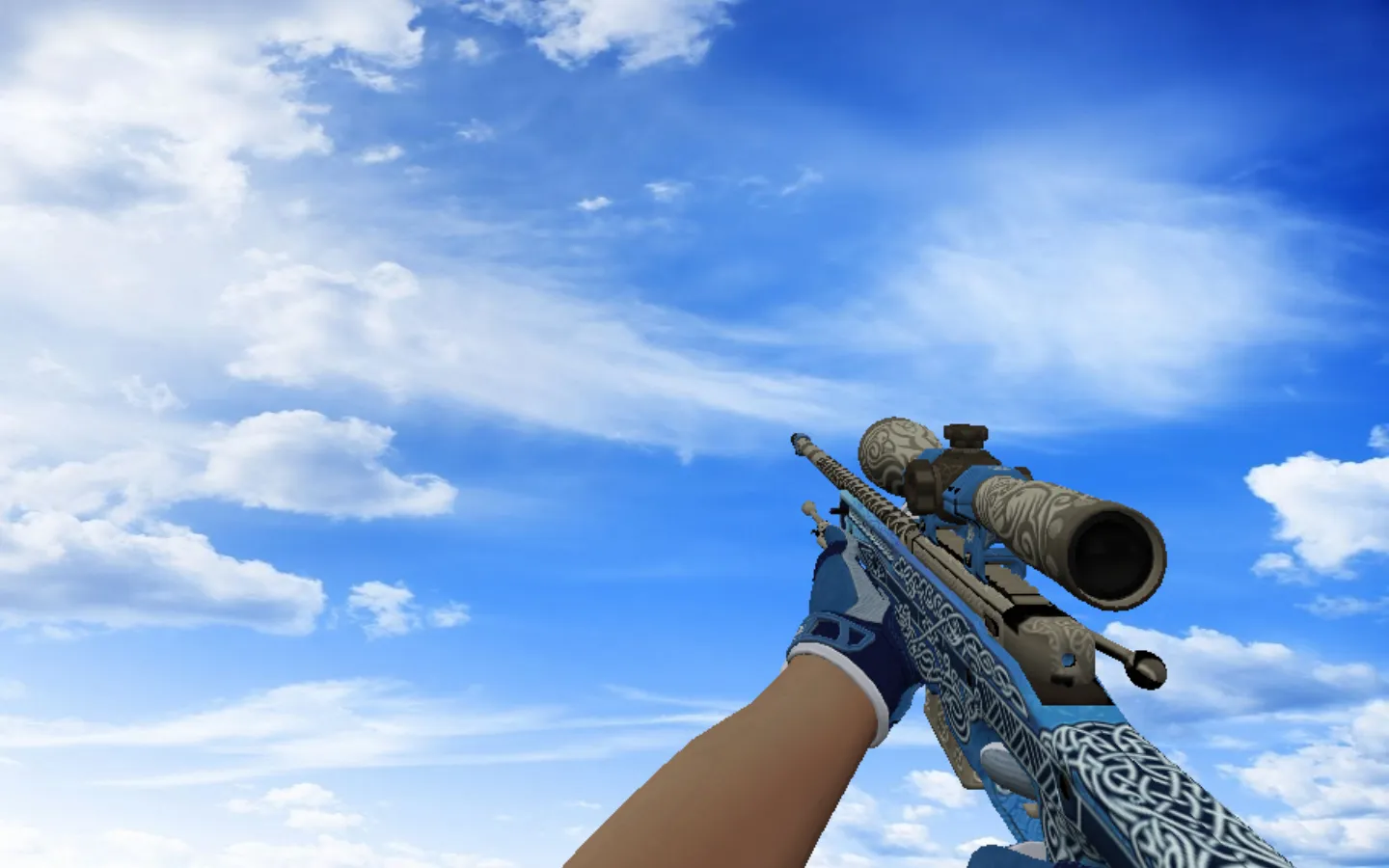 Скачать Модель «AWP | Гунгнир + спортивные перчатки Амфибия» для CS 1.6 - Скриншот