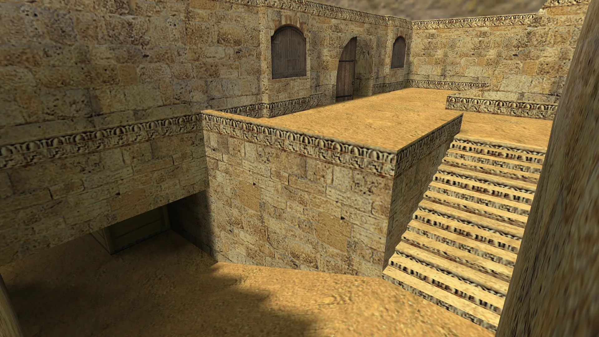 de_2storydust для CS 1.6: обзор карты, тактика сторон, оптимизация и .nav для ботов — скриншот 8