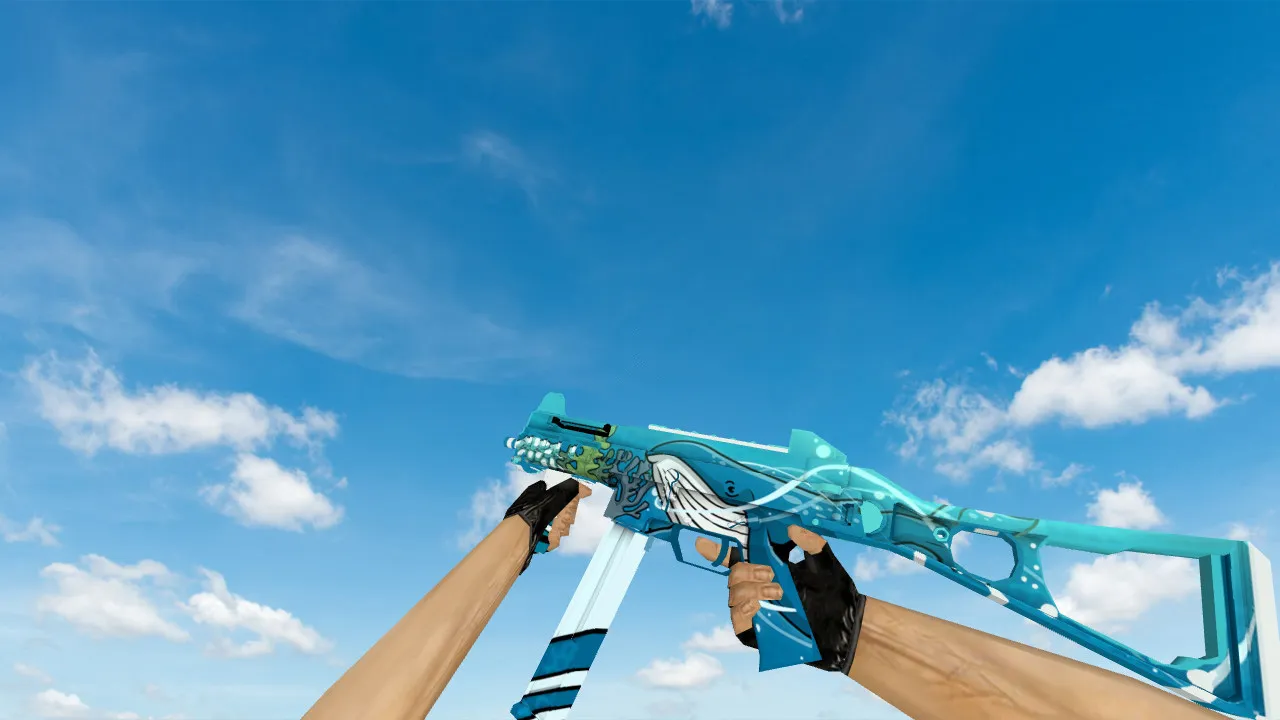 Скачать Модель «UMP-45 Sealife» для CS 1.6 - Качество и Уникальность - Скриншот