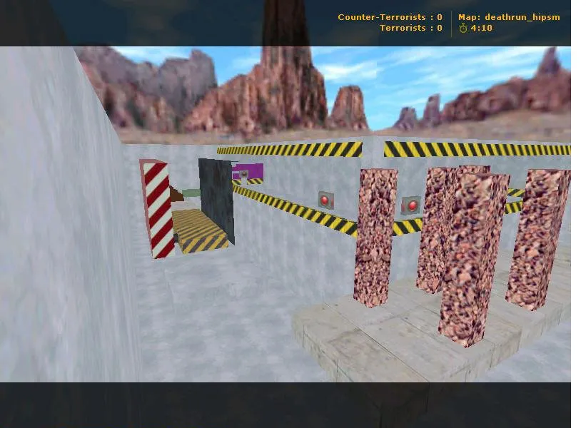 Скачать deathrun_hipsm для CS 1.6 — карта Deathrun, тактические точки и оптимизация под стабильный FPS - Скриншот