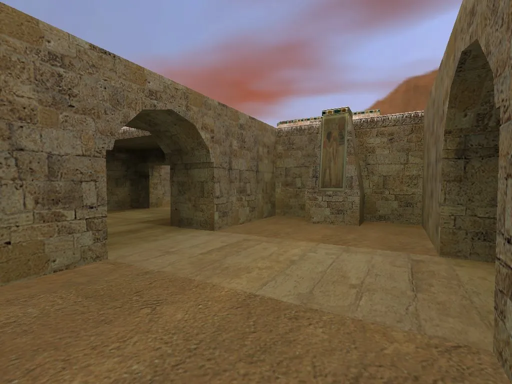 de_egypt для CS 1.6: тактика за CT и T, точки, .nav для ботов, оптимизация wpoly/epoly — скриншот 3