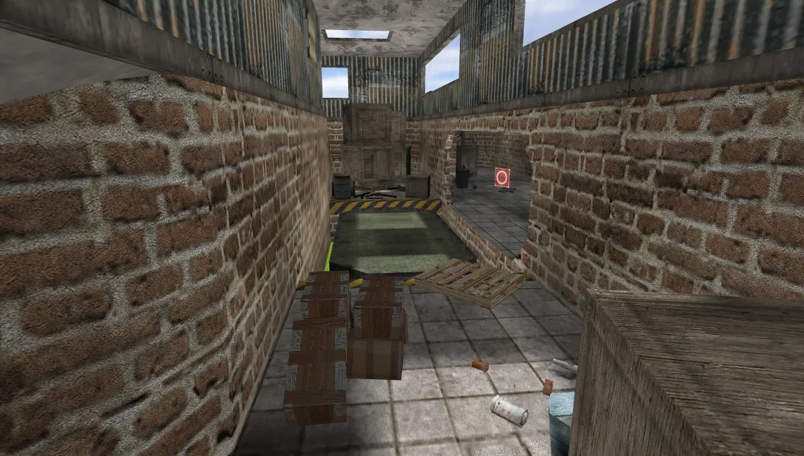Скачать deathrun_brickwall2 — карта Deathrun для CS 1.6: точки, боты, .nav и оптимизация - Скриншот