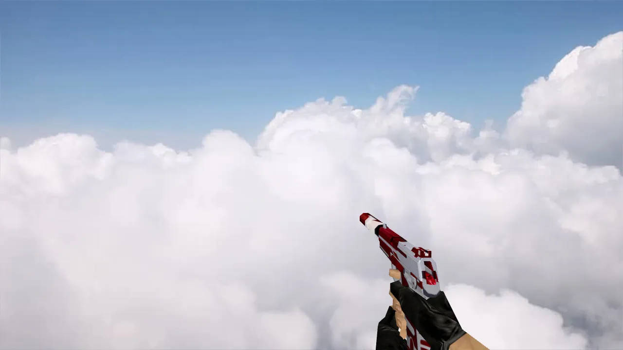 Скачать Модель «Default USP Red Destiny» для CS 1.6 — уникальный скин - Скриншот