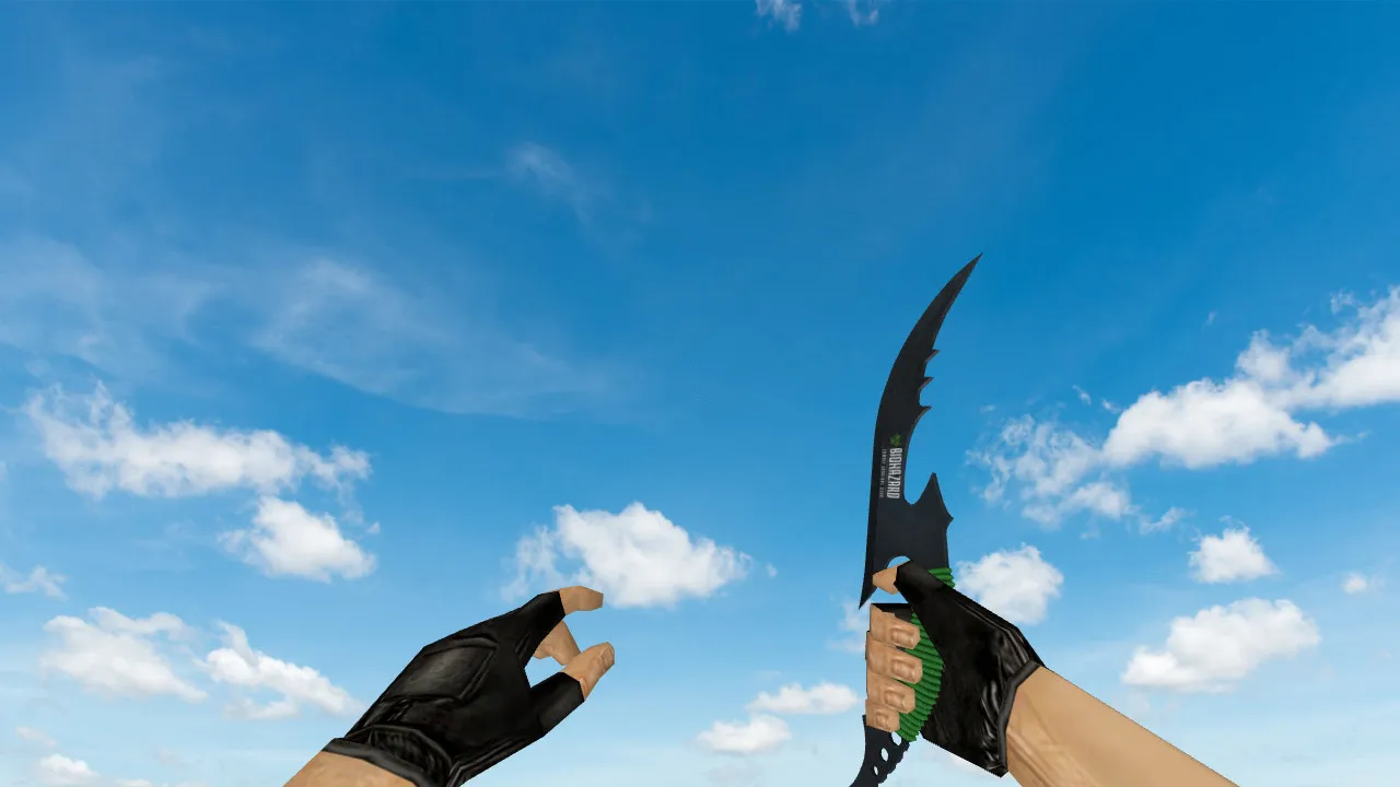 Скачать Модель «Biohazard Knife» v_ p_ w_ для CS 1.6: звук, анимация осмотра, текстуры и настройка - Скриншот